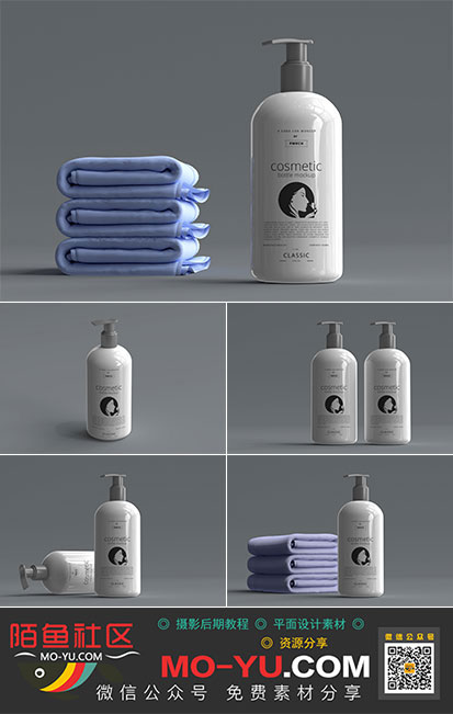 按壓式大容量洗發(fā)水包裝瓶產(chǎn)品展示樣機(jī)模板平面設(shè)計(jì)